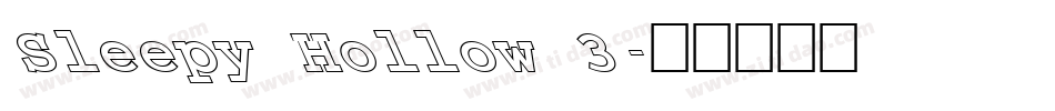 Sleepy Hollow 3字体转换